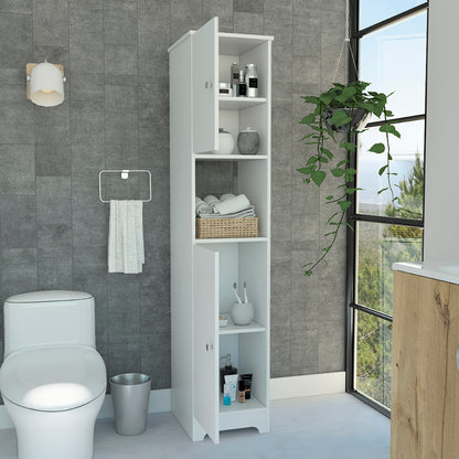 Ibis Linen Cabinet - White: Bathroom Storage Unit