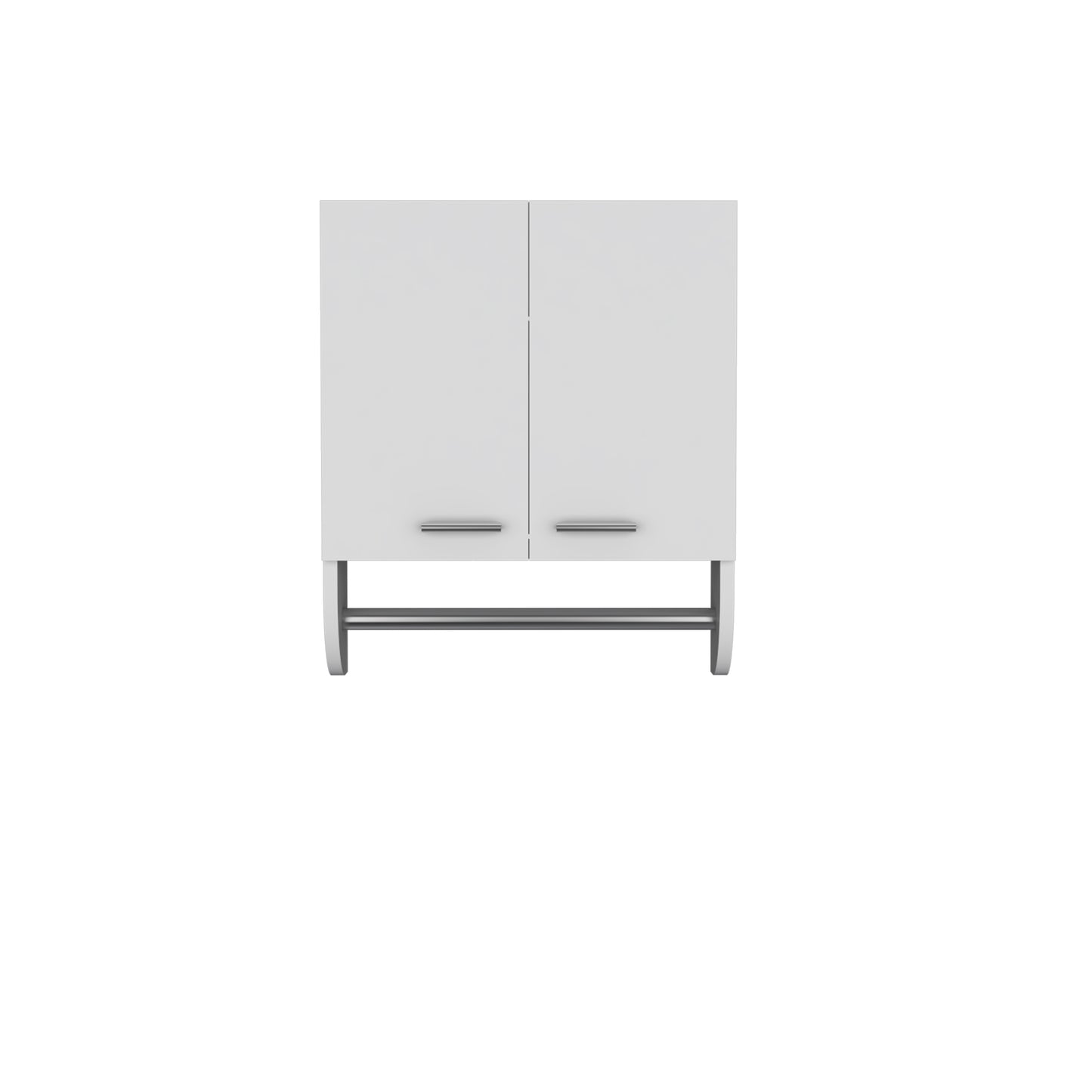 White Bathroom Medicine Cabinet - Wall Mounted Storage