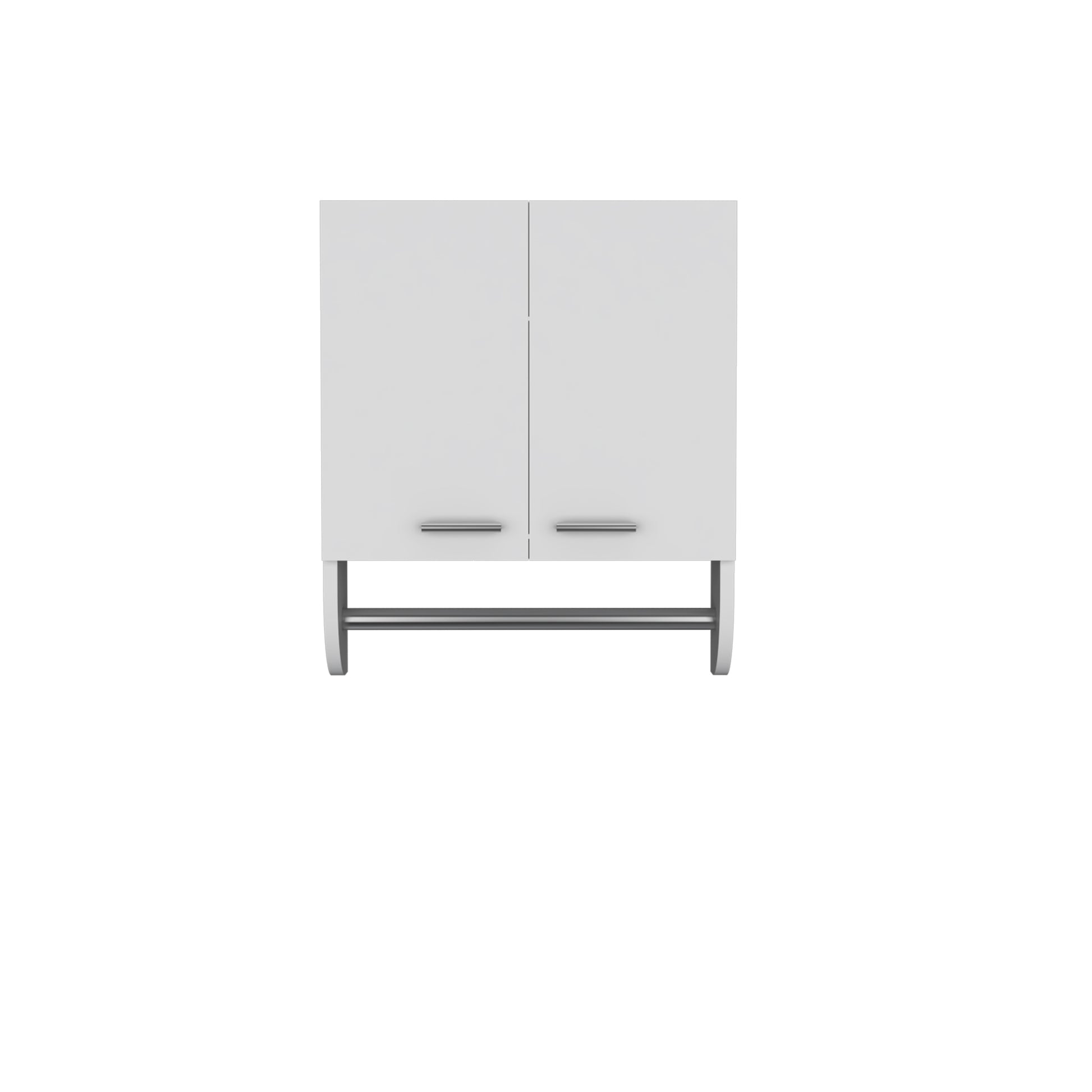 White Bathroom Medicine Cabinet - Wall Mounted Storage