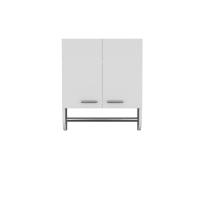 White Bathroom Medicine Cabinet - Wall Mounted Storage
