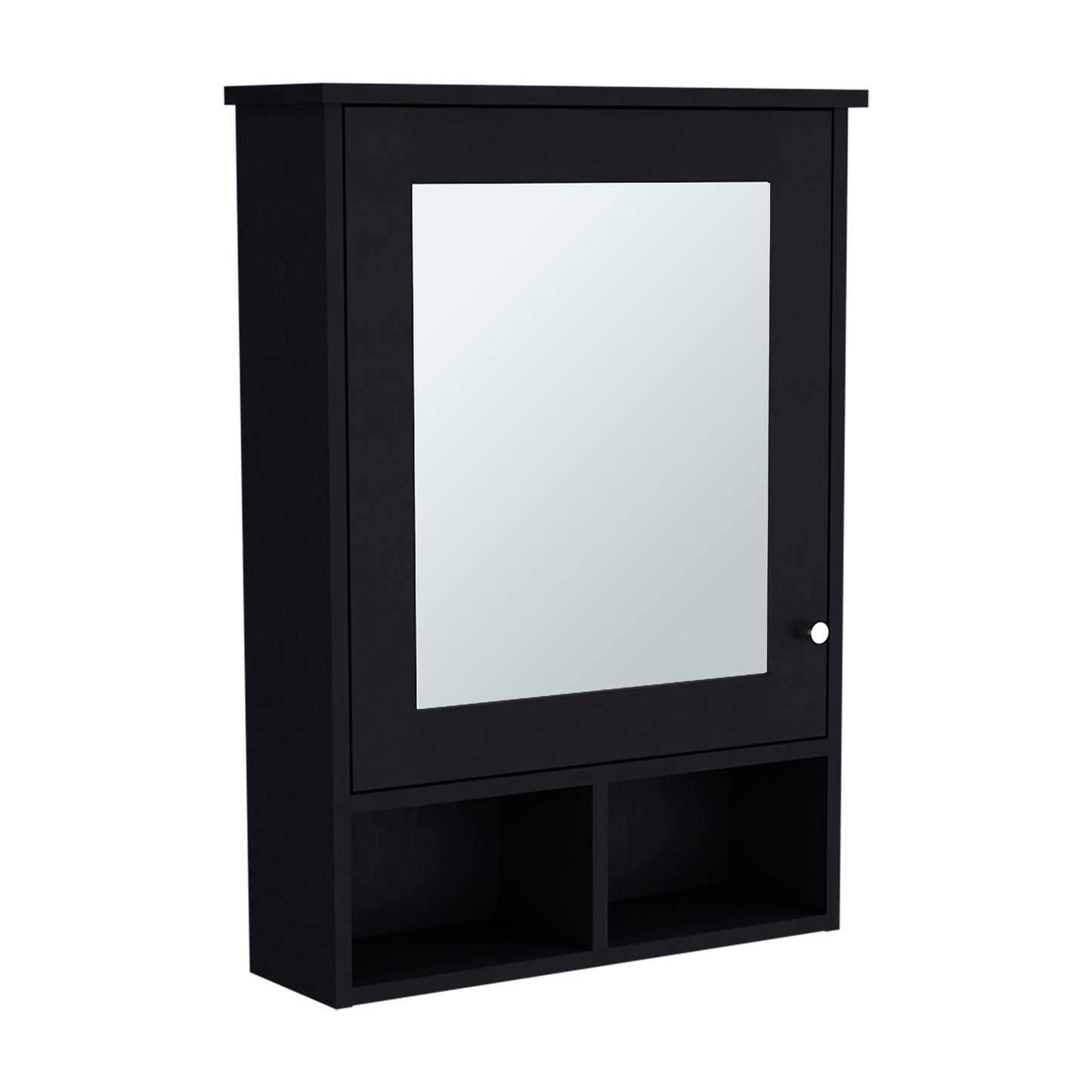 Vina Medicine Cabinet - Black, Wall Mounted Storage
