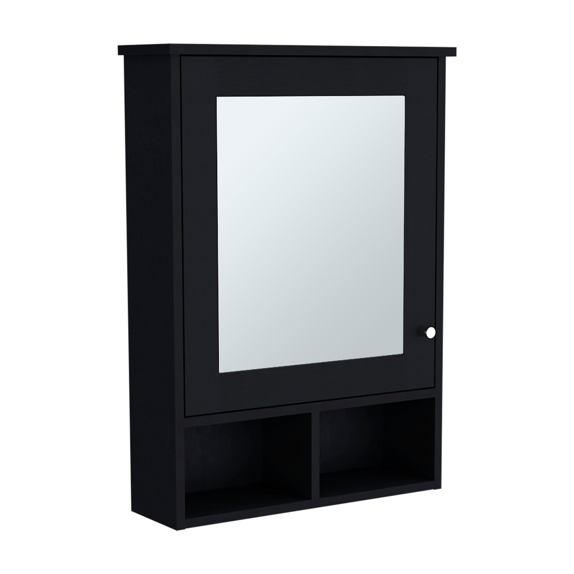 Vina Medicine Cabinet - Black, Wall Mounted Storage