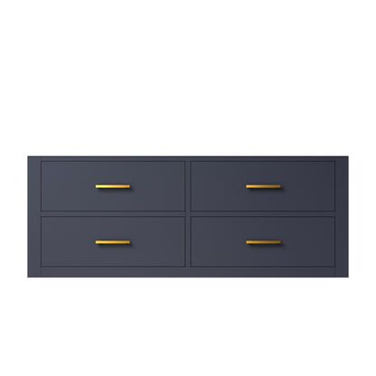 Blue Bathroom Vanity with Storage - 48 Inch Wide