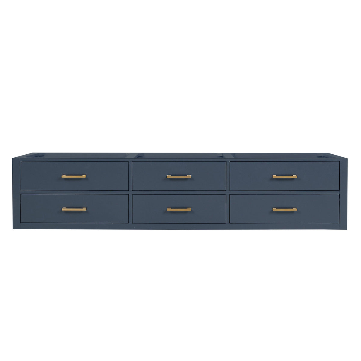 Blue Double Bath Vanity - 84" W x 22" D with Storage