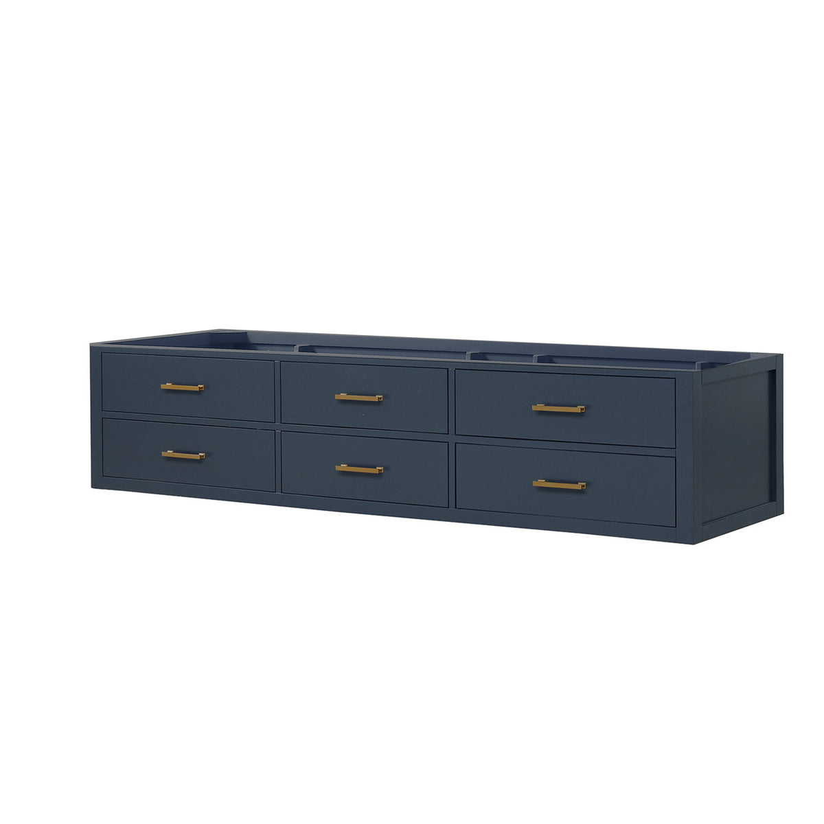 Blue Double Bath Vanity - 84" W x 22" D with Storage