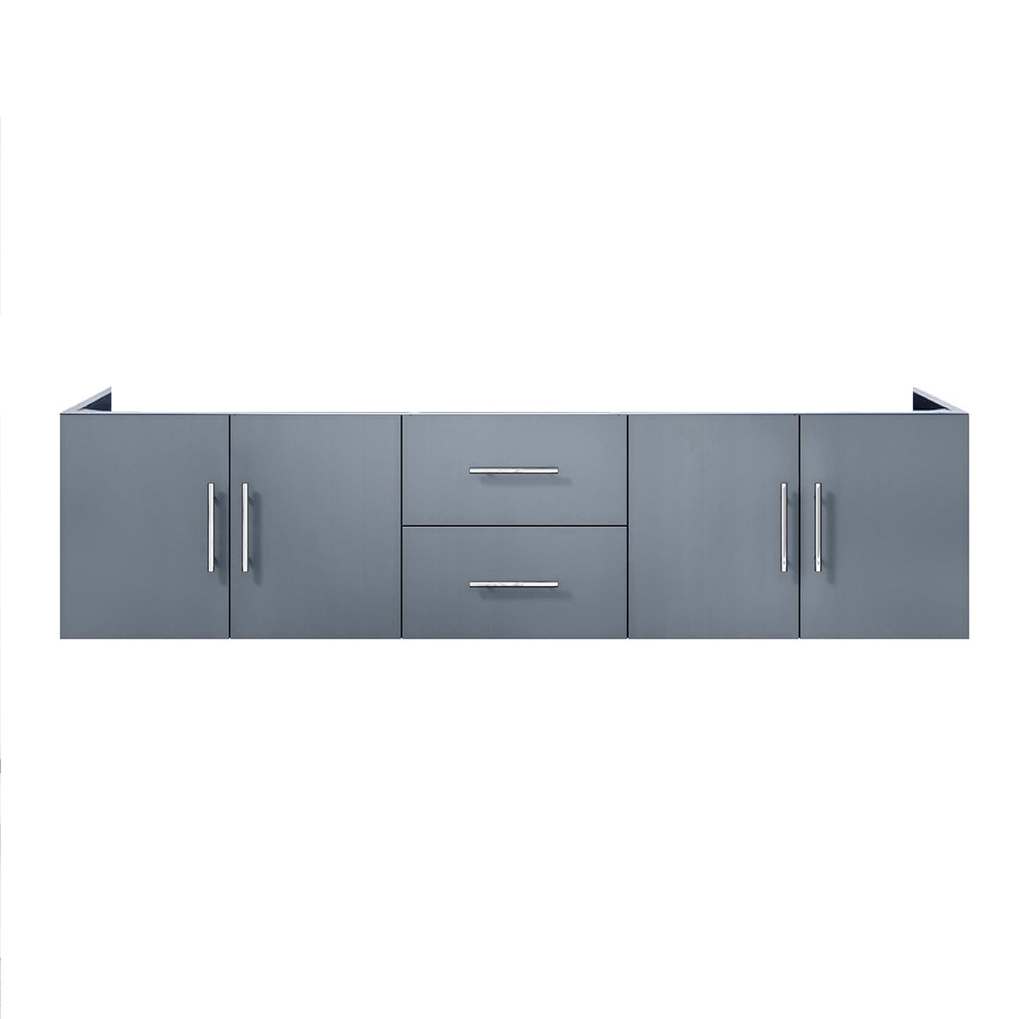Dark Grey Double Bath Vanity - 72" Wide Storage Cabinet for Bathroom