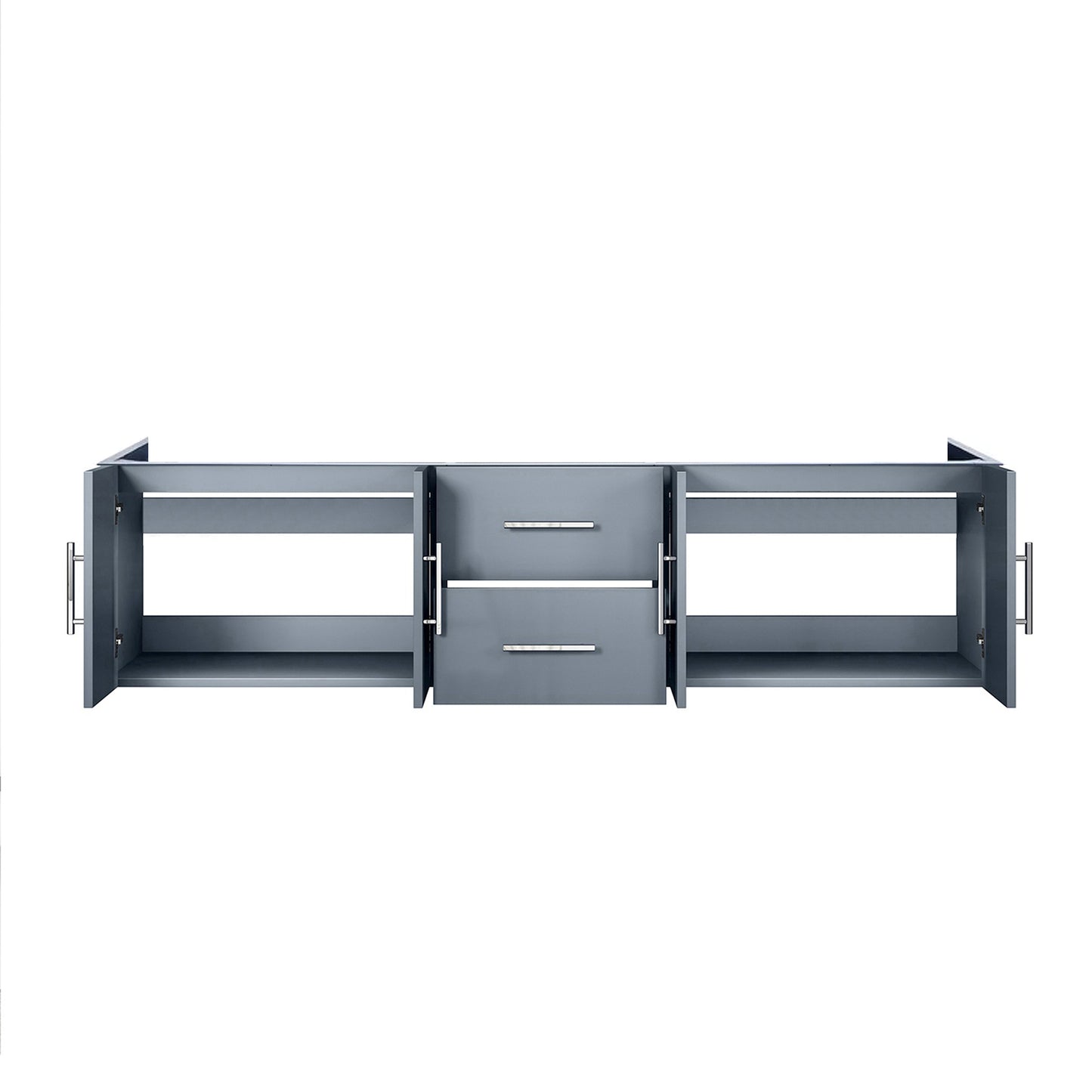 Dark Grey Double Bath Vanity - 72" Wide Storage Cabinet for Bathroom