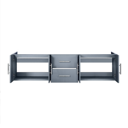 Dark Grey Double Bath Vanity - 72" Wide Storage Cabinet for Bathroom