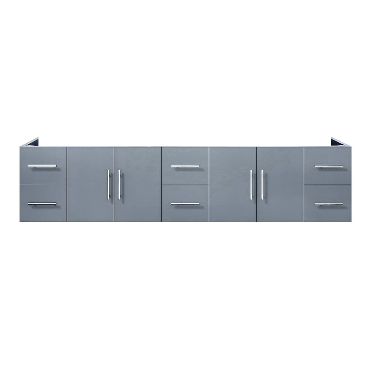 Dark Grey Double Bath Vanity - 84" Storage