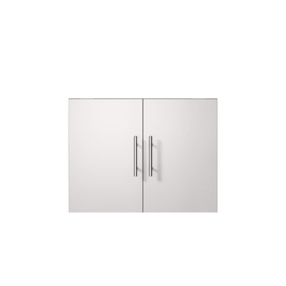 Glossy White Bathroom Vanity with Storage - 24 Inch Wide