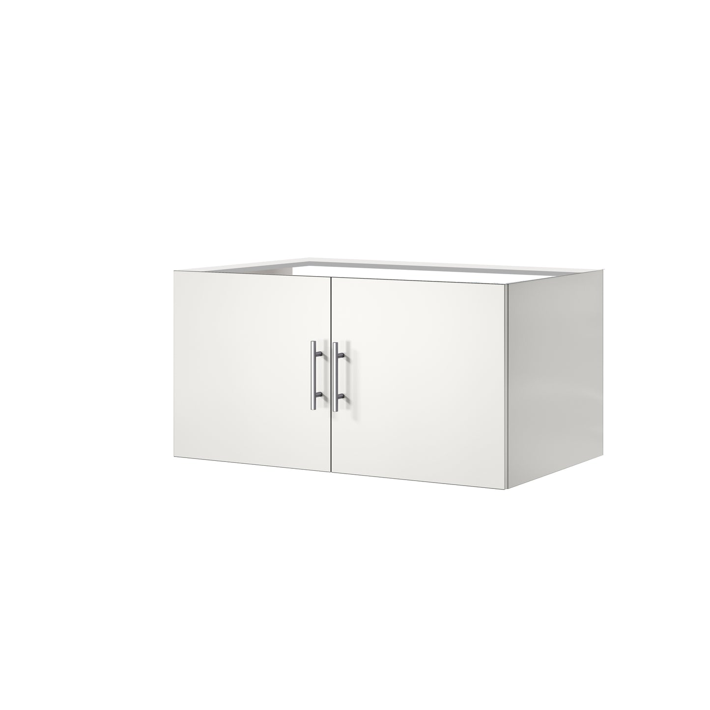 36 Inch Glossy White Bathroom Vanity with Storage