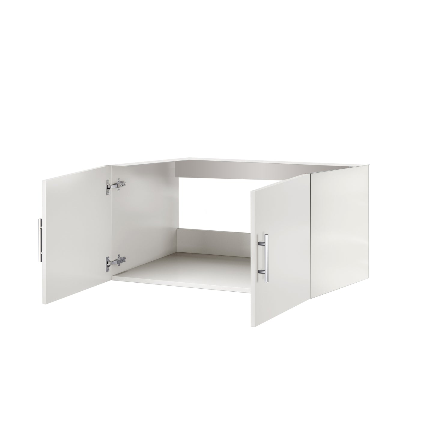 36 Inch Glossy White Bathroom Vanity with Storage