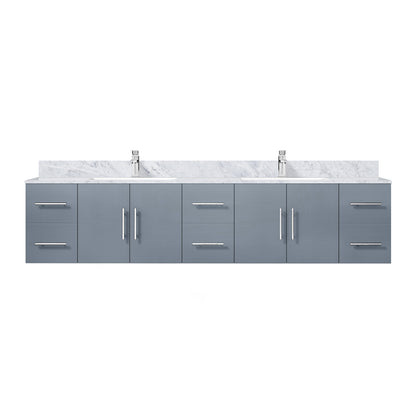 Dark Grey Bathroom Vanity with Marble Top & Faucet