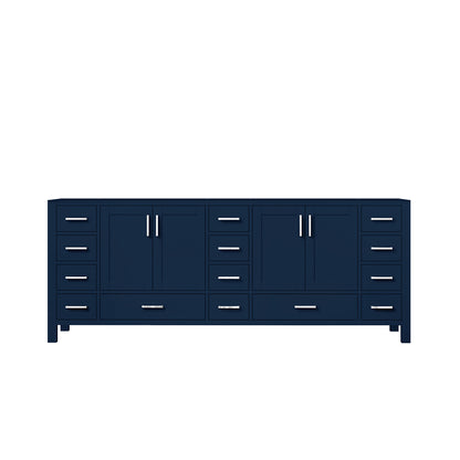 Navy Blue Double Bath Vanity - 84 Inch Wide Storage Cabinet