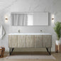 Rustic Acacia Double Bath Vanity 72 in. W x 20 in. D, Cultured Marble Top and Brushed Nickel Faucet Set