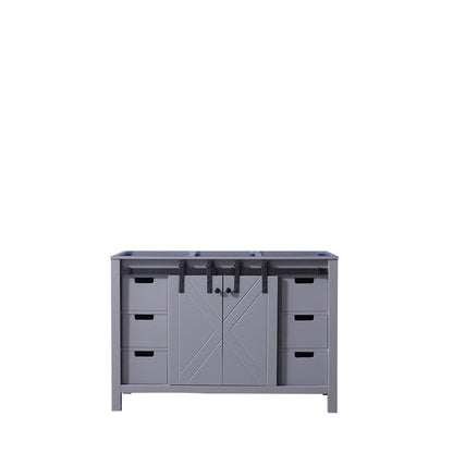 Dark Grey Bathroom Vanity with Storage - 48 Inch