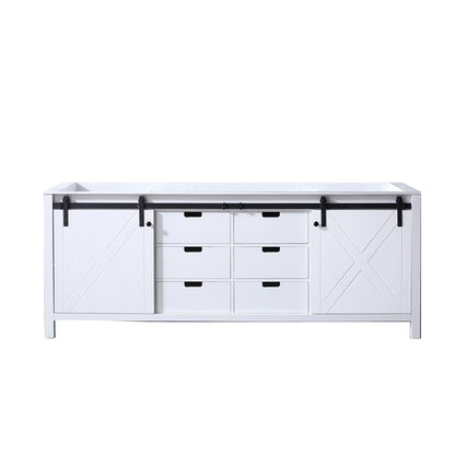 White Double Bathroom Vanity with Storage
