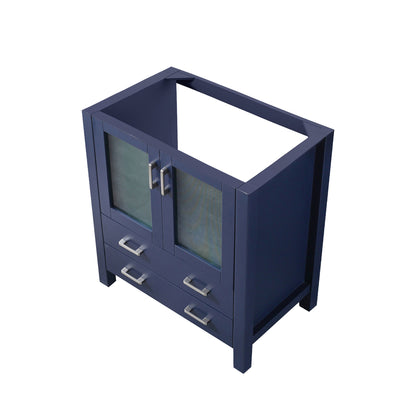 Navy Blue Bath Vanity with Storage - 30" Wide
