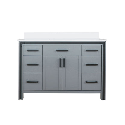 Dark Grey Bathroom Vanity with Storage