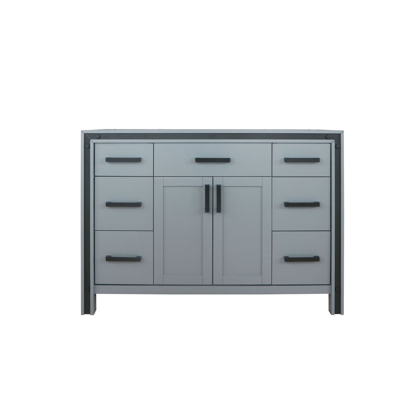 48 Inch Dark Grey Bathroom Vanity with Storage