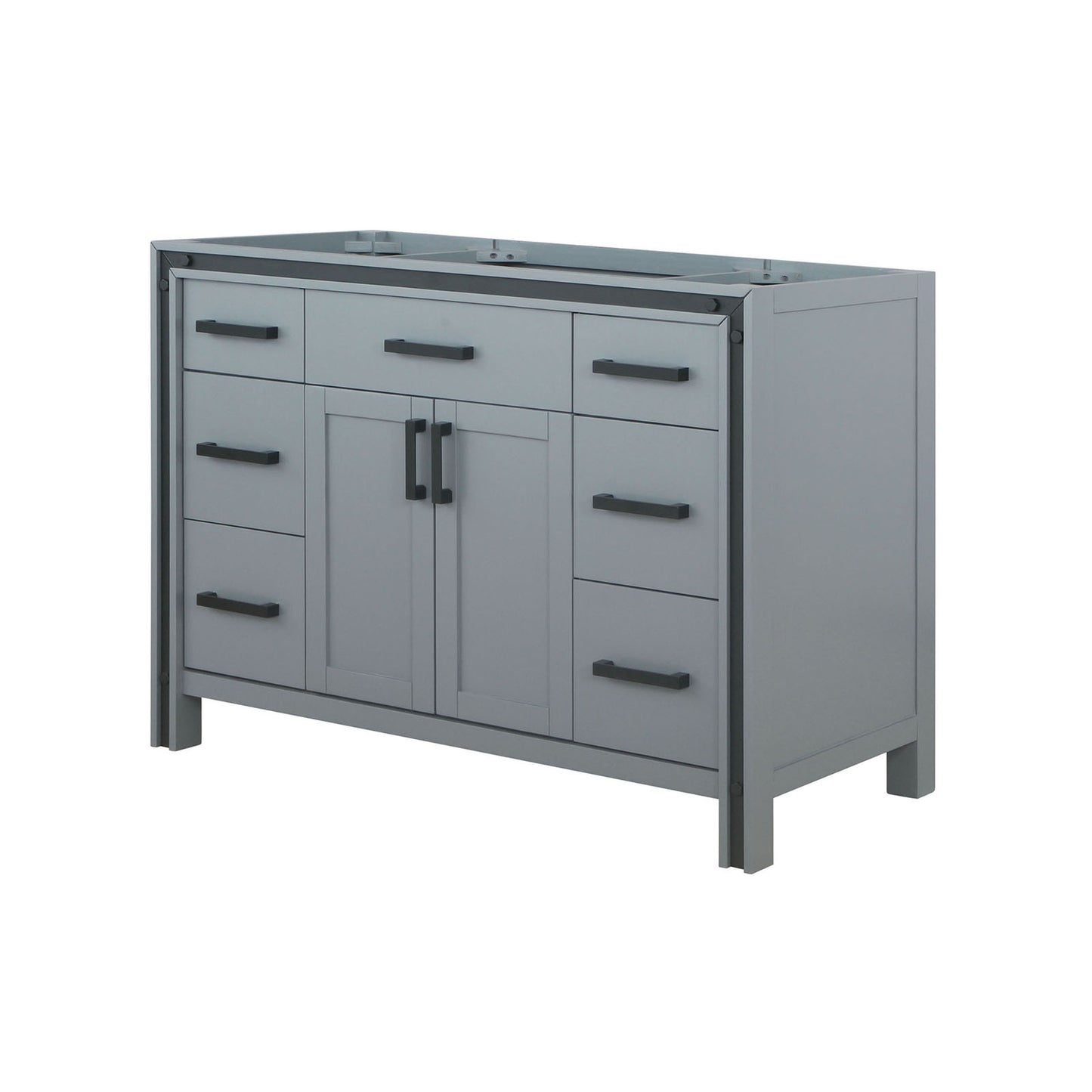 48 Inch Dark Grey Bathroom Vanity with Storage