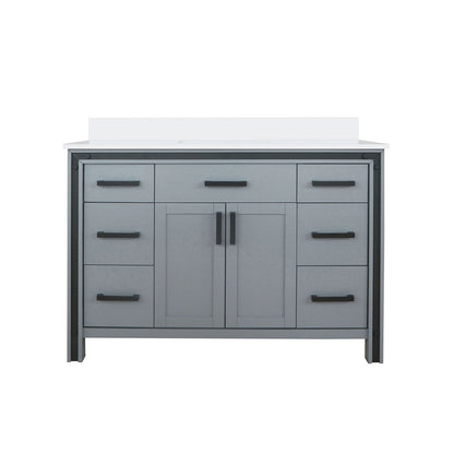 Dark Grey Bathroom Vanity with Storage