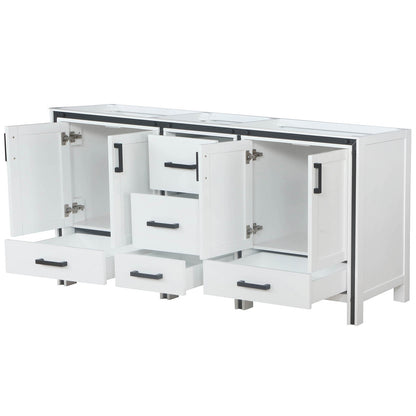 72 Inch White Bathroom Vanity with Plywood Storage for Renovation
