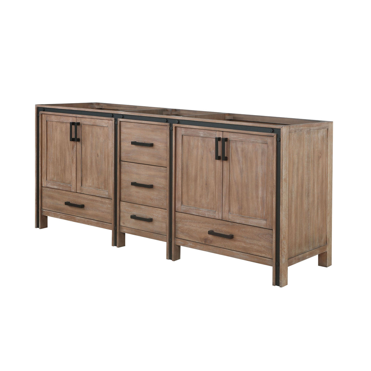 Barnwood Double Bath Vanity - 80 Inch Wide
