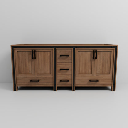 Barnwood Double Bath Vanity - 80 Inch Wide