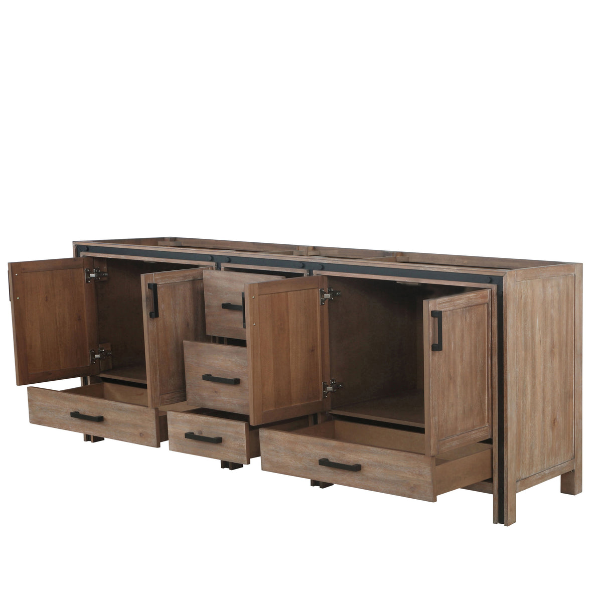 Barnwood Double Bath Vanity - 84 Inch Wide