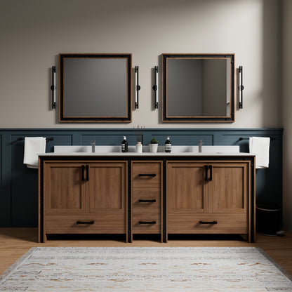 Barnwood Double Bath Vanity - 84 Inch Wide