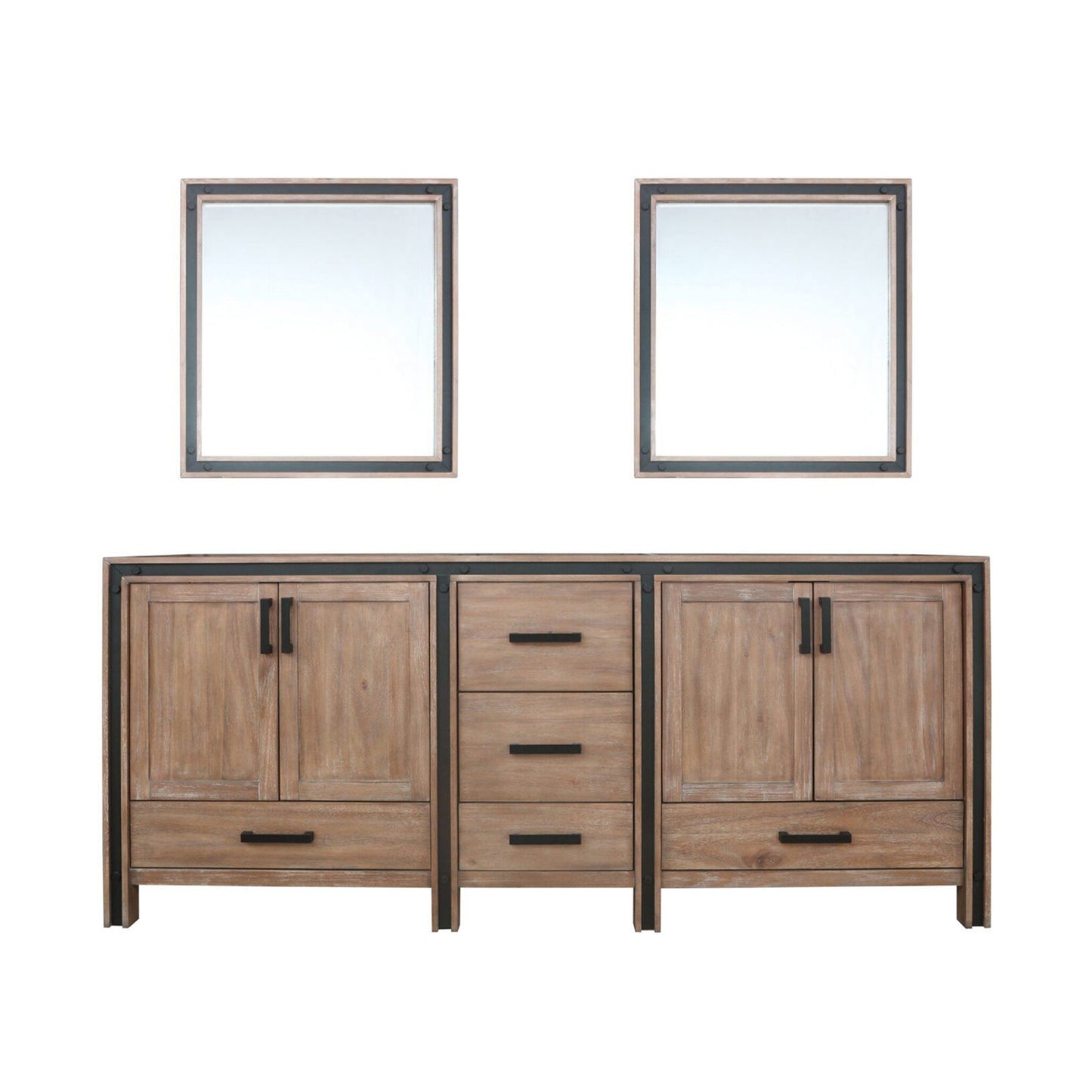 Rustic Barnwood Double Bathroom Vanity for Full Renovation