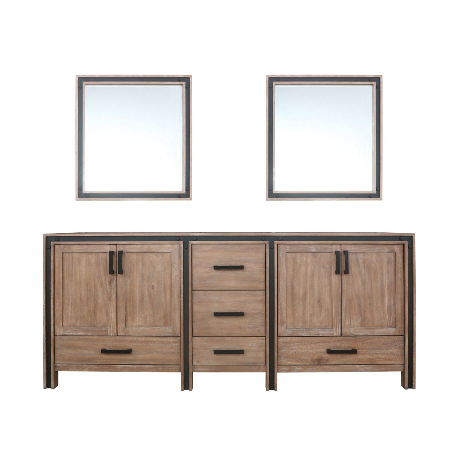 Rustic Barnwood Double Bathroom Vanity for Full Renovation