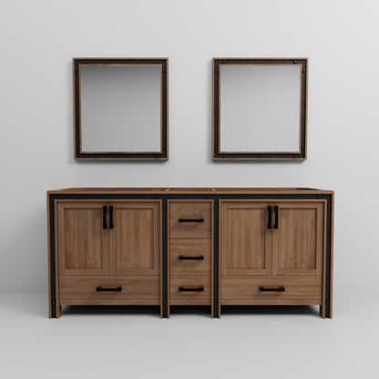Rustic Barnwood Double Bathroom Vanity for Full Renovation