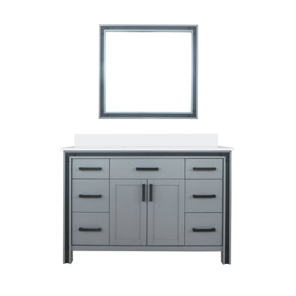 Dark Grey Wood Bathroom Vanity with Quartz Top for Bathroom Renovation