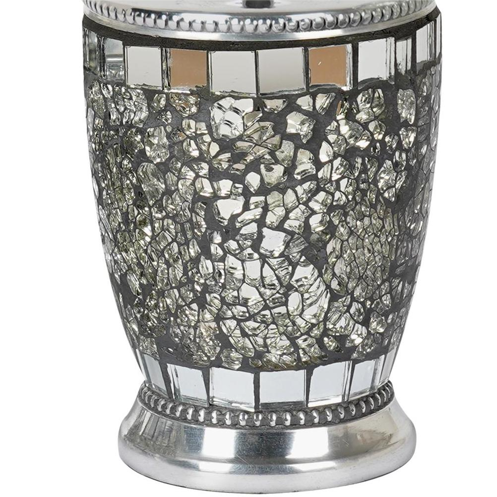 Ice Mosaic Liquid Soap Dispenser - Silver Aluminum Bathroom Accessory
