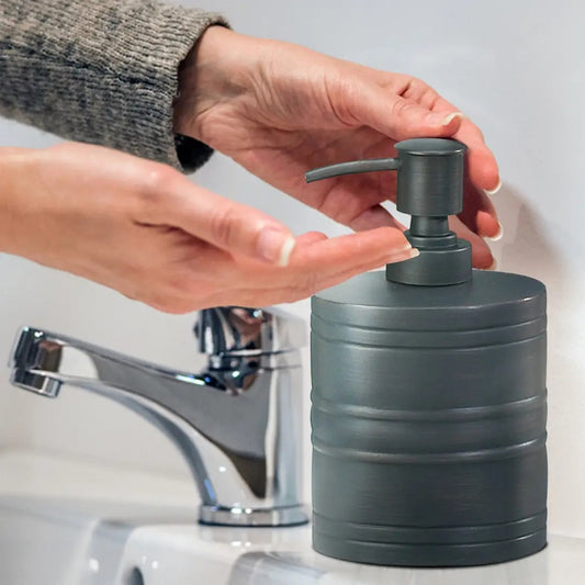 Stainless Steel Liquid Soap Dispenser Pump Bottle  Bathroom Vanity & Kitchen Sink,Holds Soap,Lotion & Sanitizer   Orb
