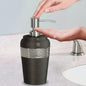 Stainless Steel Liquid Soap Dispenser Pump Bottle Bathroom Vanity & Kitchen Sink,Holds Soap,Lotion & Sanitizer Orb