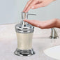 Stainless Steel Liquid Soap Dispenser Pump Bottle  Bathroom Vanity & Kitchen Sink,Holds Soap,Lotion & Sanitizer  Chrome/Mop