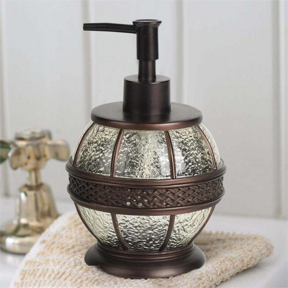Oil-Rubbed Bronze Liquid Soap Dispenser - Resin Pump Bottle