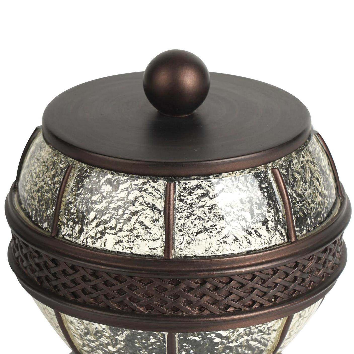 Oil-Rubbed Bronze Resin Vanity Jar Storage