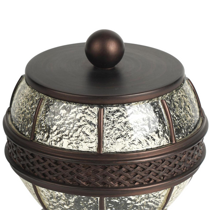 Oil-Rubbed Bronze Resin Vanity Jar Storage