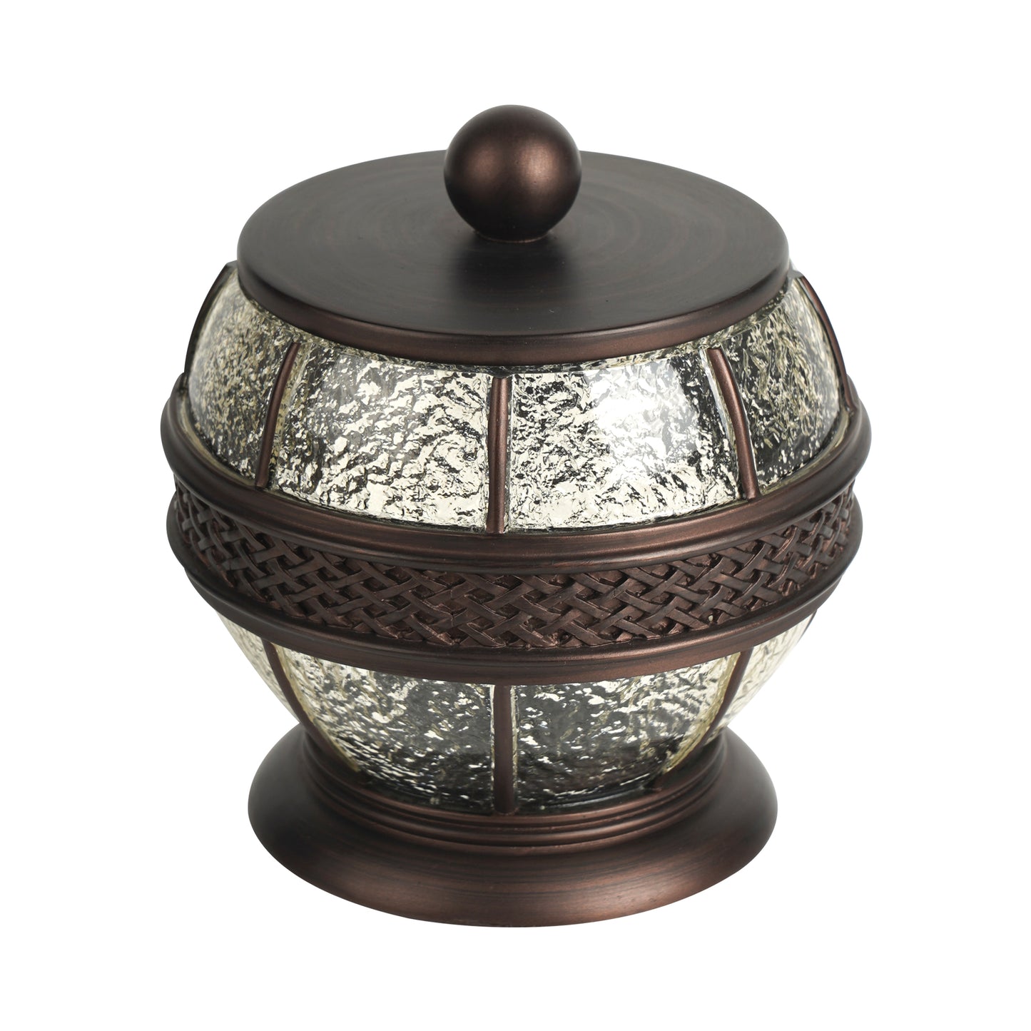 Oil-Rubbed Bronze Resin Vanity Jar Storage