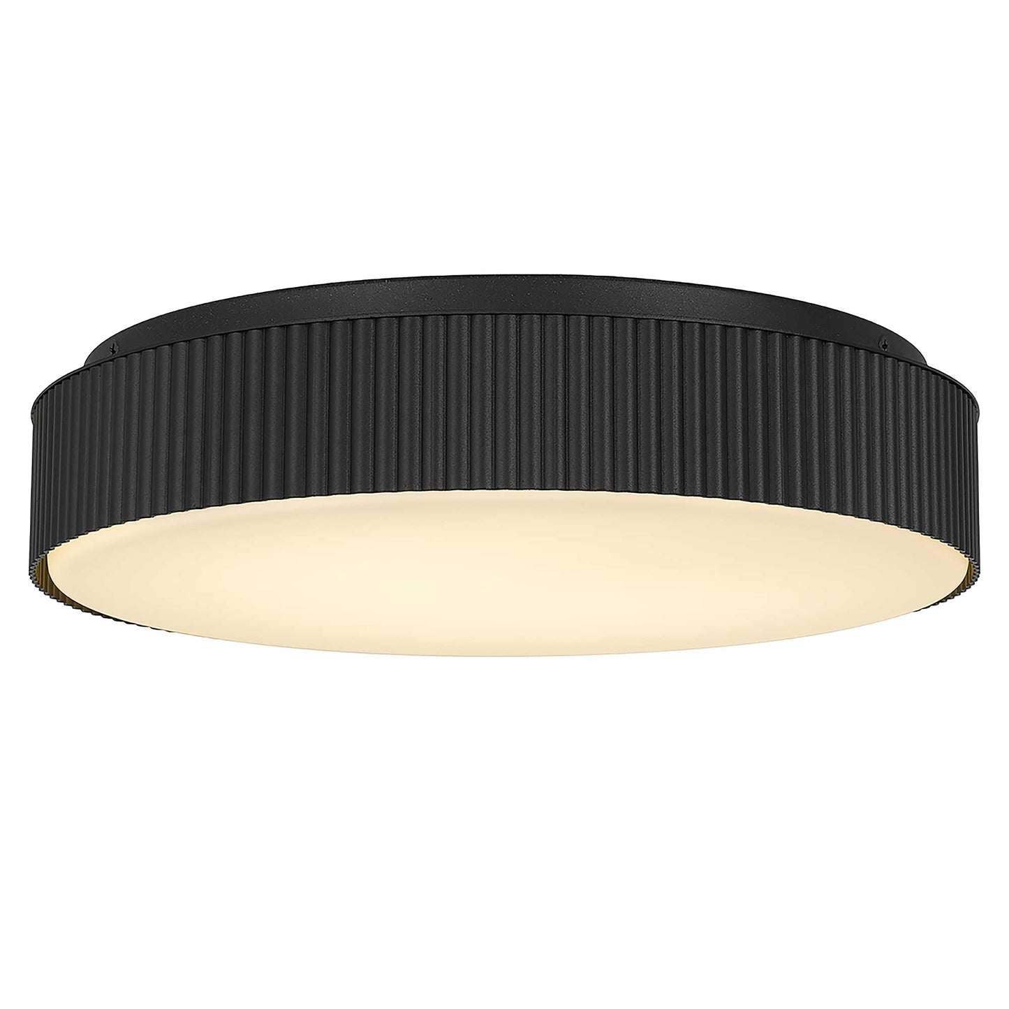 13 inch Black LED Flush Mount