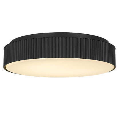 13 inch Black LED Flush Mount