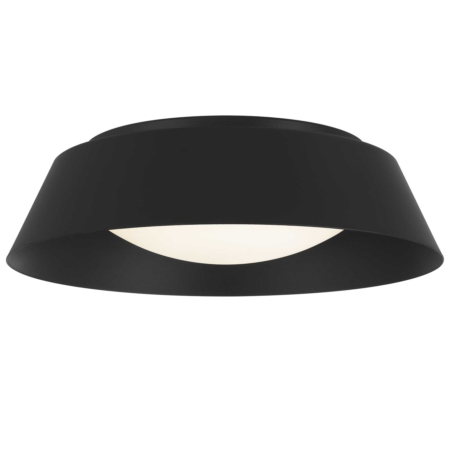 15 inch Black LED Flush Mount