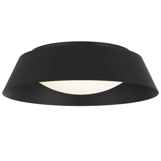 15 inch Black LED Flush Mount