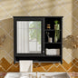 30 inch Wall-Mount 2-in-1 Mirror Cabinet with Adjustable Shelf, Soft-Closing Hinges, High-Quality MDF, for Bathroom Vanity, Living Room, Bedroom Storage Organizer