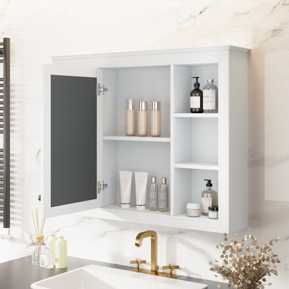 Wall Mounted Bathroom Cabinet with Mirror - 35" Storage