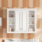 36'' x 28'' Medicine Cabinet, Wall Mounted Bathroom Storage Cabinet, with 1 Adjustable Shelf, Wall-Mounted Medicine Cabinet for Bathroom, Soft-Closing Hinges, Swing-Open Doors